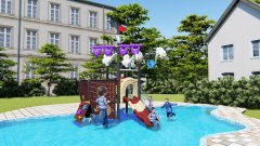 水上樂(lè)園 HD-LSH022-兒童滑梯