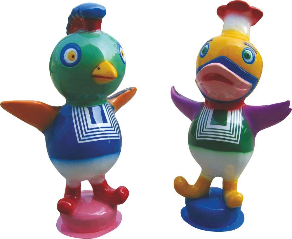 玻璃鋼產(chǎn)品 小鴨，小雞迎